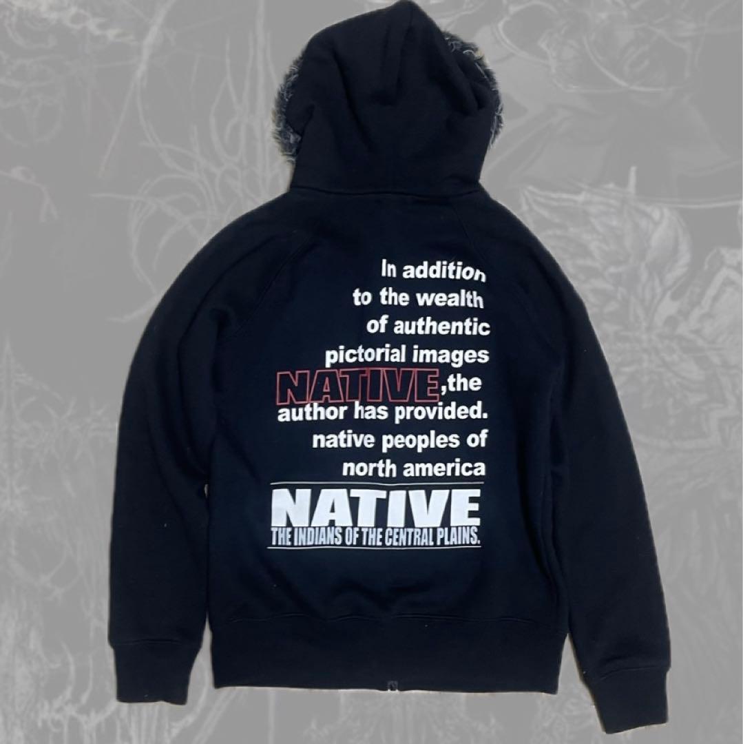 00s archive 短丈ファー付きジップパーカー Y2K opium