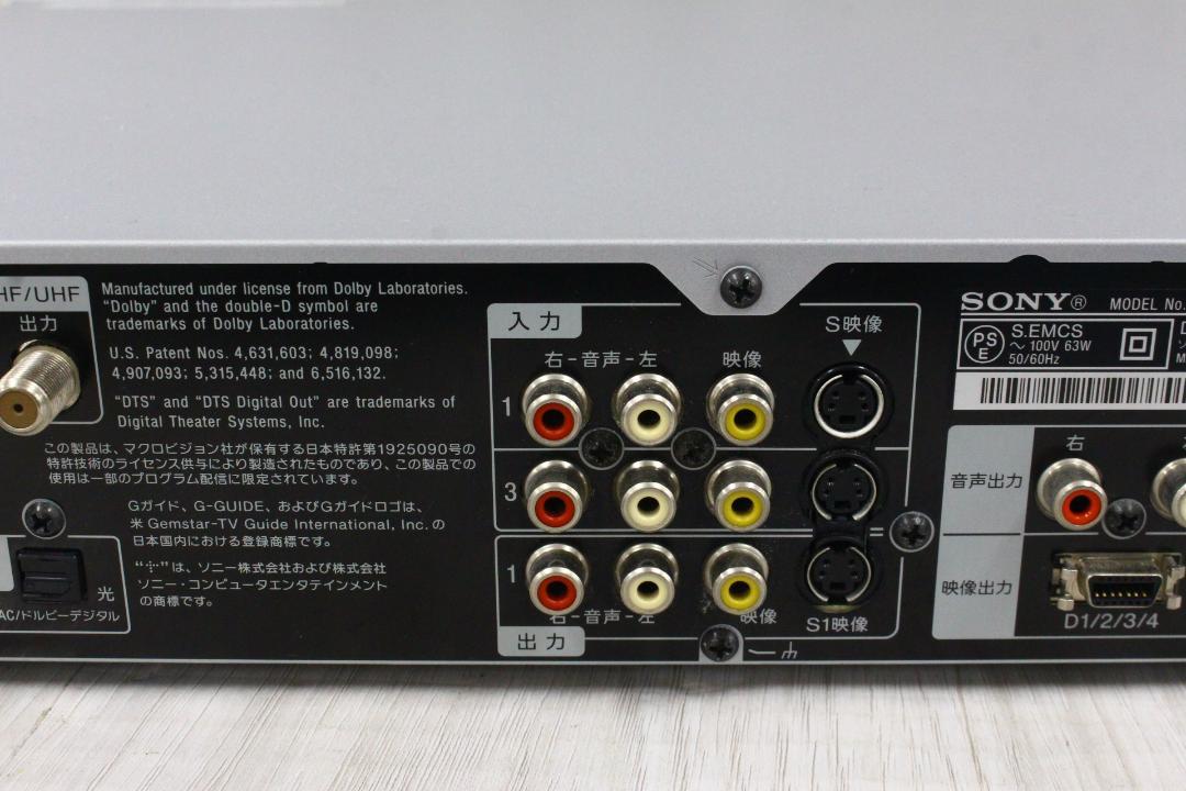 ▲美品 SONY スゴ録 RDZ-D800　DVDレコーダー
