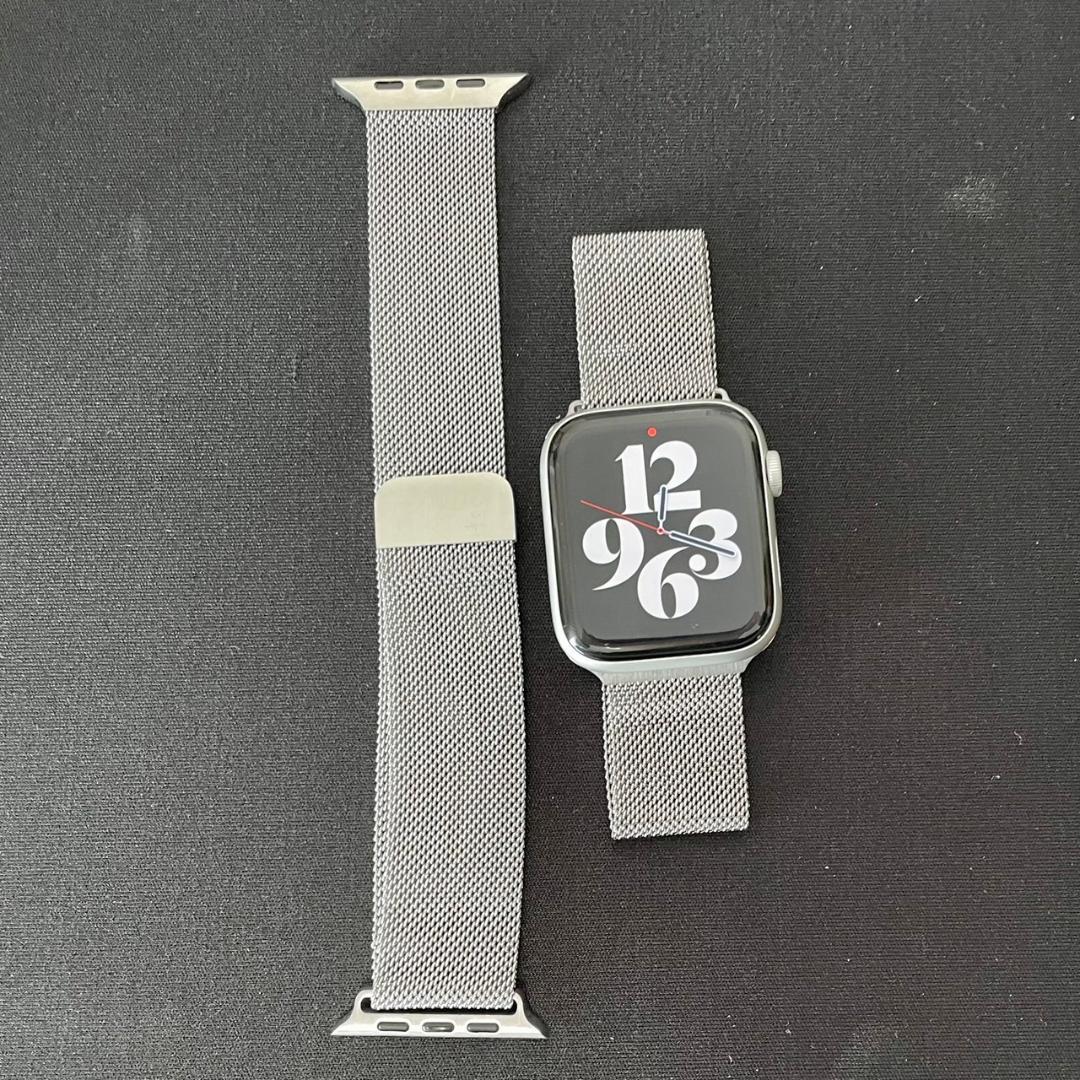 Apple Watch ミラネーゼループバンド シルバー 41mm対応 - メルカリ