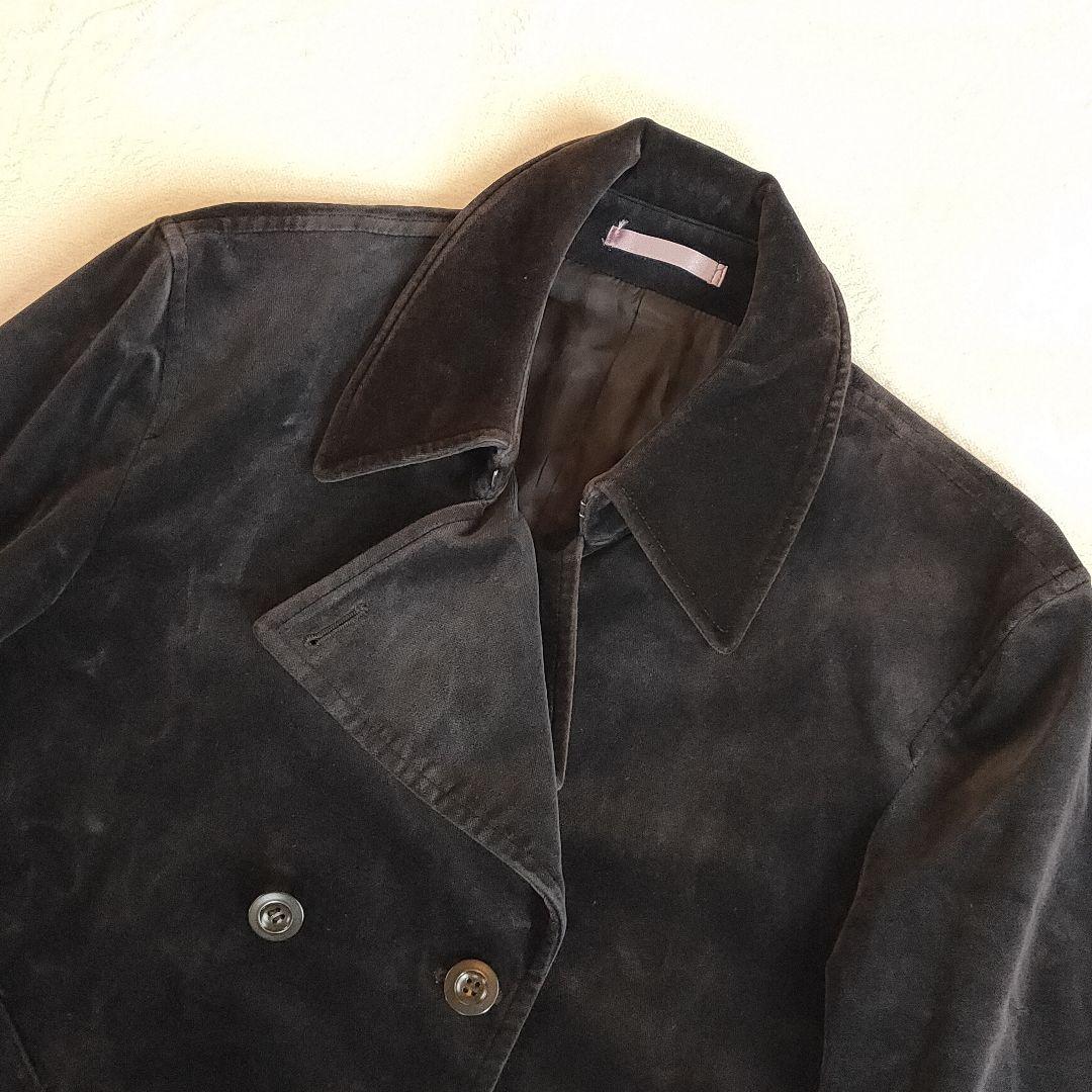ポールスミス PAUL SMITH ピーコート 上質ベロア M 黒 メンズ