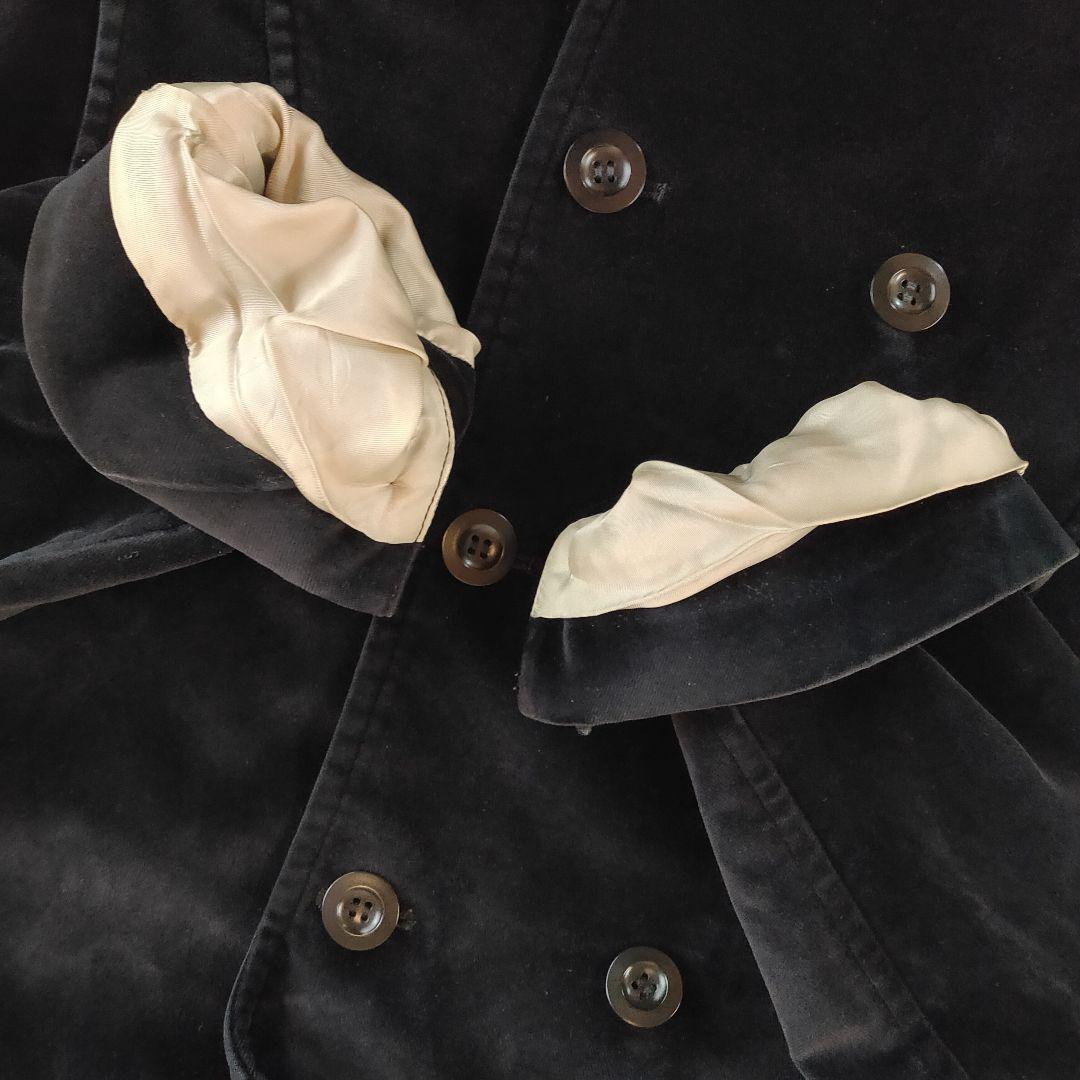 ポールスミス PAUL SMITH ピーコート 上質ベロア M 黒 メンズ