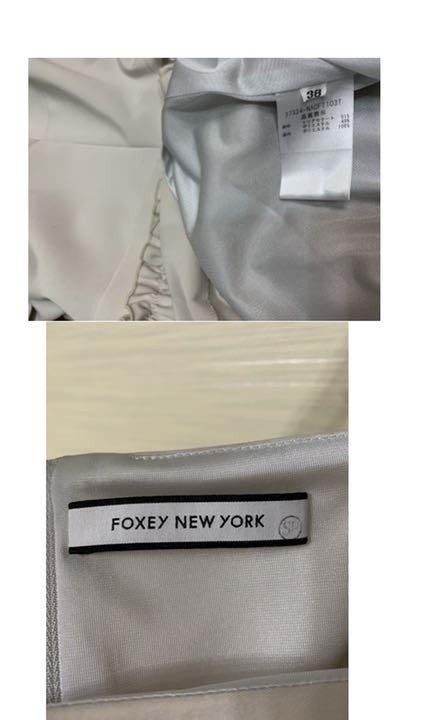 人気セール2022 foxey newyork38ベージュグレーワンピース GO3HM-m72086794618 品質保証格安