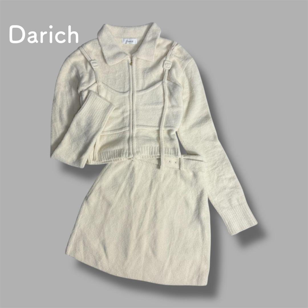 ダーリッチ Darich セットアップ ニット ビスチェドッキング風 ガーリー SIZE Darich