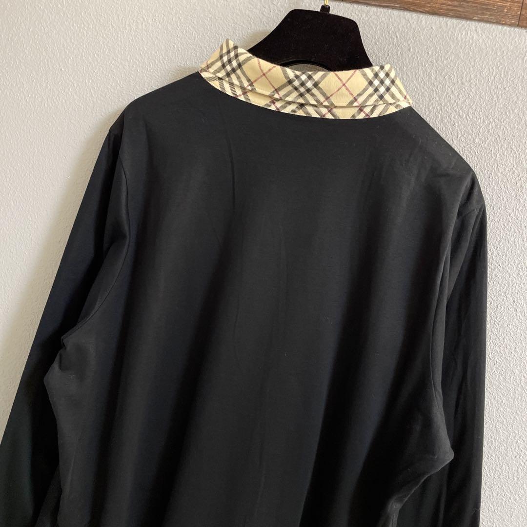23 美品　大きいサイズ　BURBERRY ノバチェック　スキッパーシャツ