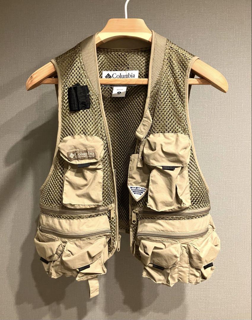 00年代 Columbia コロンビア PFG フィッシングベスト 古着