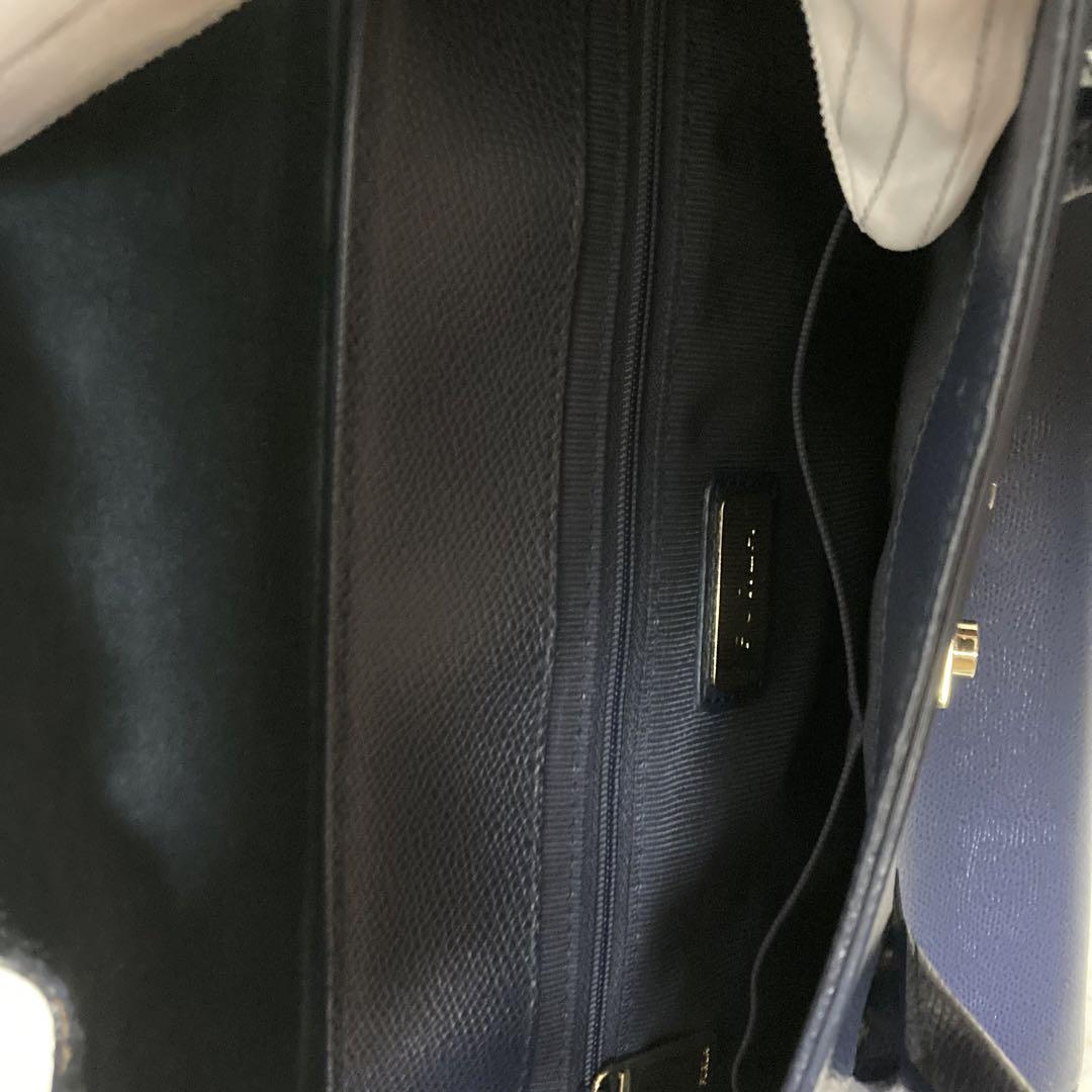 フルラ　メトロポリスMサッチェルバッグ FURLA フルラ メトロポリス サッチェル M ネイビー 2way バッグ