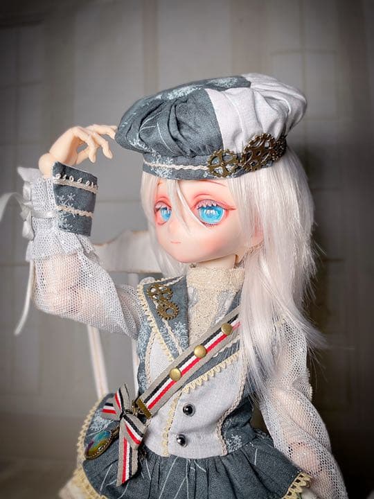 難あり　MDD DDH01 ドールヘッド　ボークス　カスタムヘッド 難アリ】＊DDH-01セミホワイト肌＊カスタムヘッド【ディーラー様