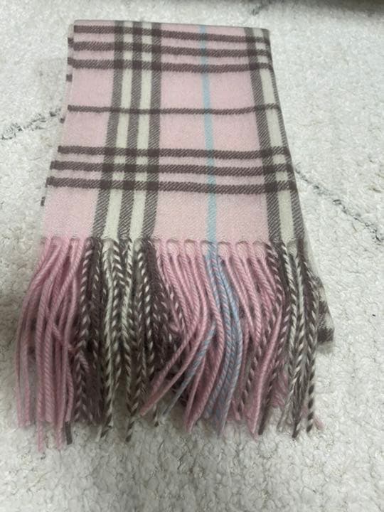 超大特価 新品 バーバリー カシミヤ ブラウンチェック ピンク チェック マフラー マフラー ショール Orointegrated Coop