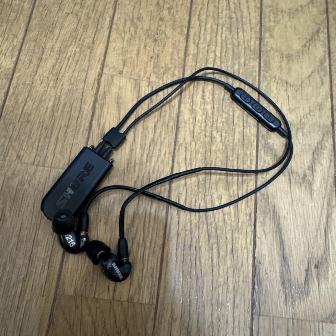 動作確認済 SHURE BT2＋SE215 ブラック