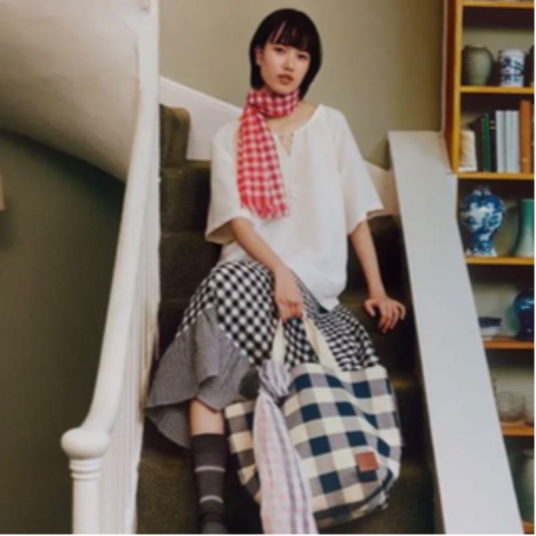 UNIQLOチェック ロングスカート Lサイズ