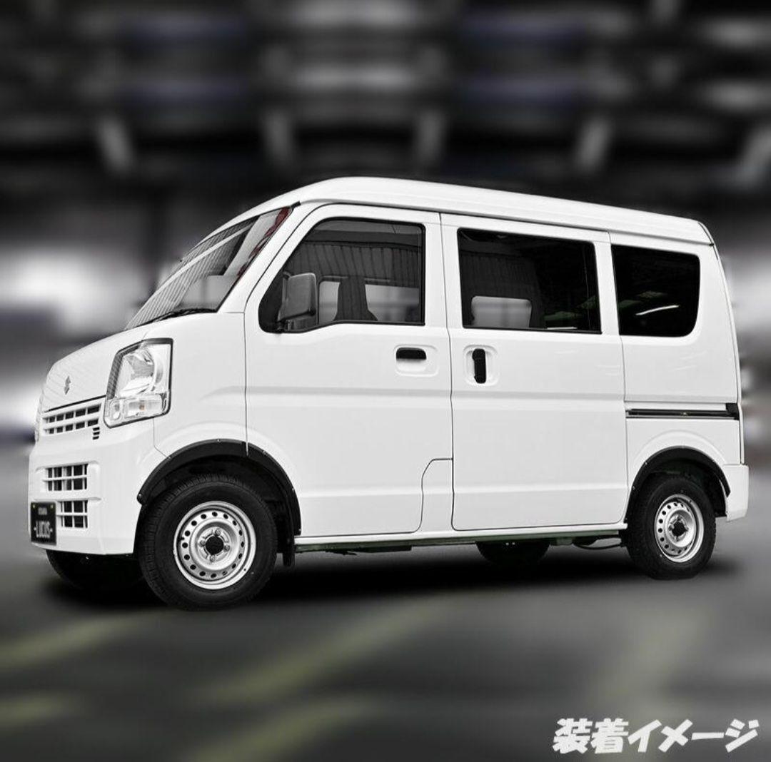 エブリイワゴン オーバーフェンダーキット DA17W/17V ブラック