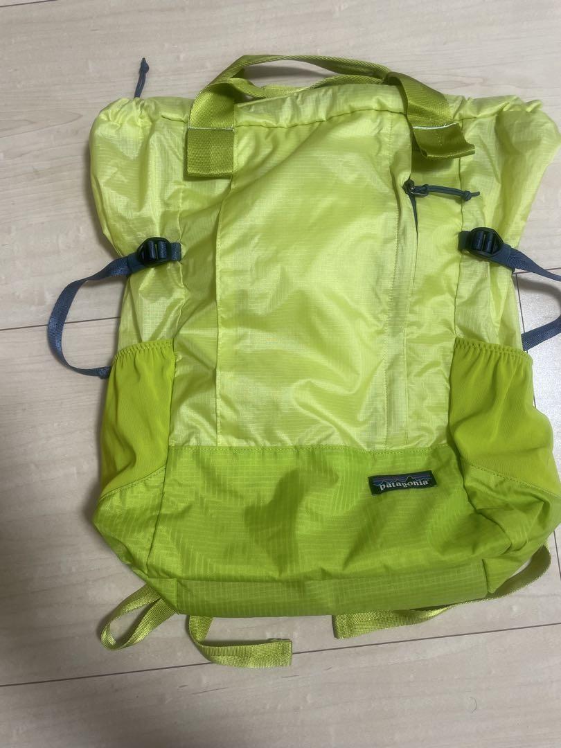 Patagonia 折りたたみバックパック ライムグリーン