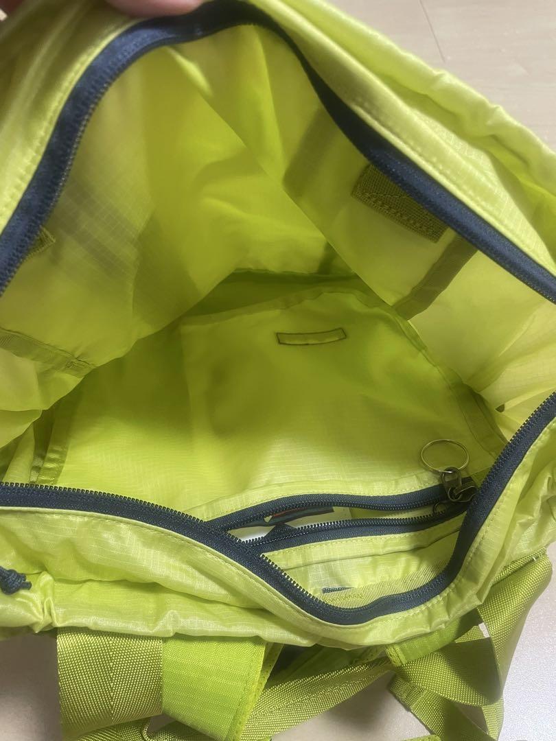 Patagonia 折りたたみバックパック ライムグリーン
