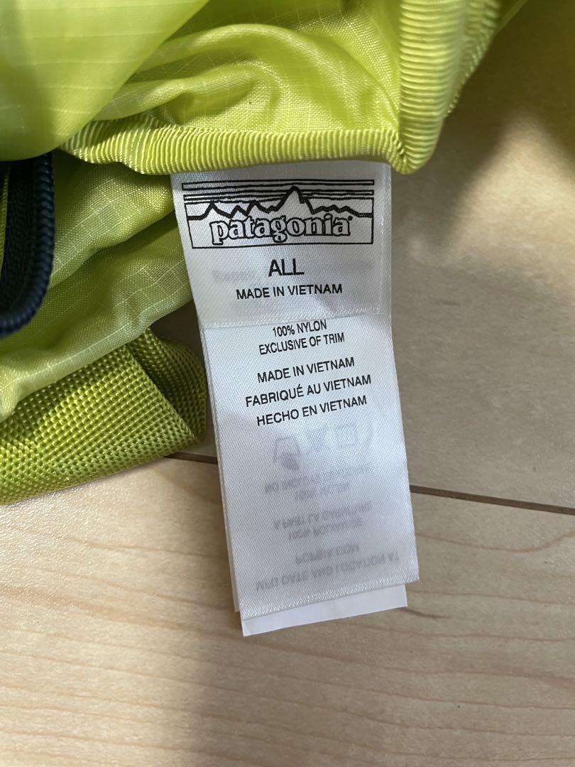 Patagonia 折りたたみバックパック ライムグリーン