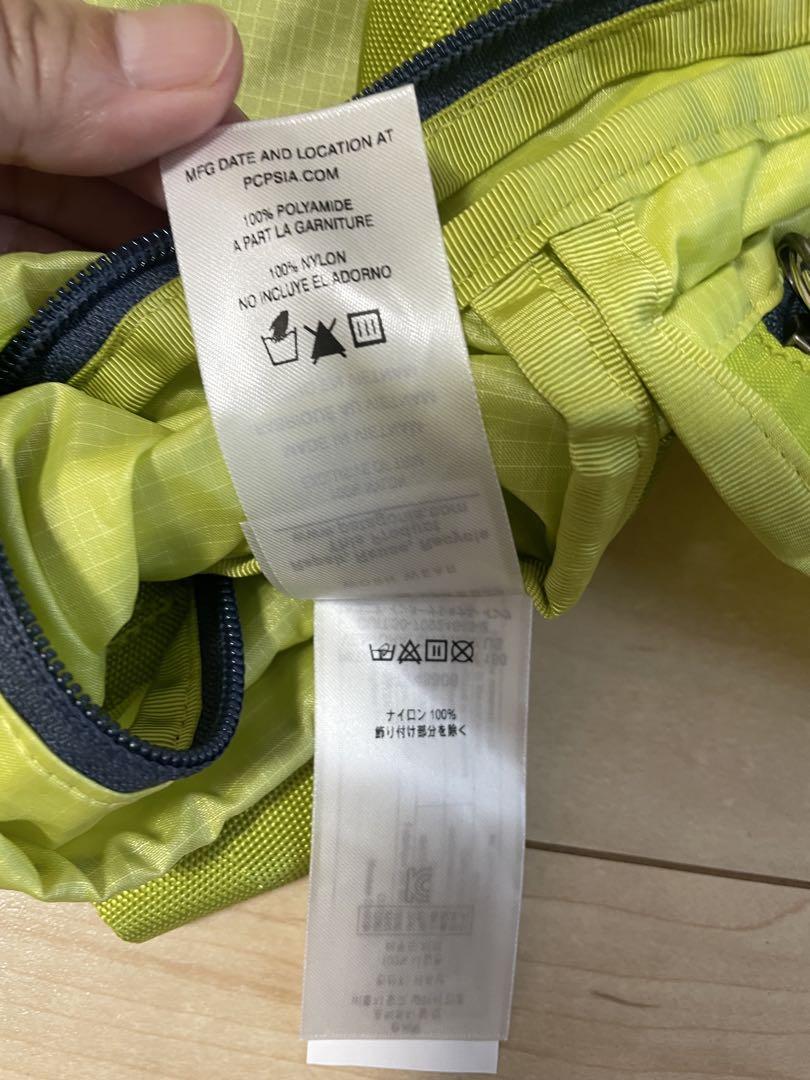 Patagonia 折りたたみバックパック ライムグリーン