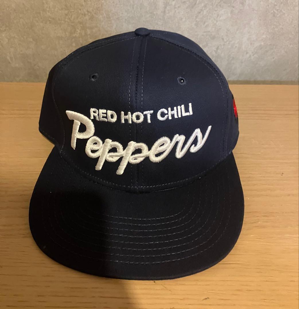 RED HOT CHILI PEPPERS キャップ ネイビー新品、♥