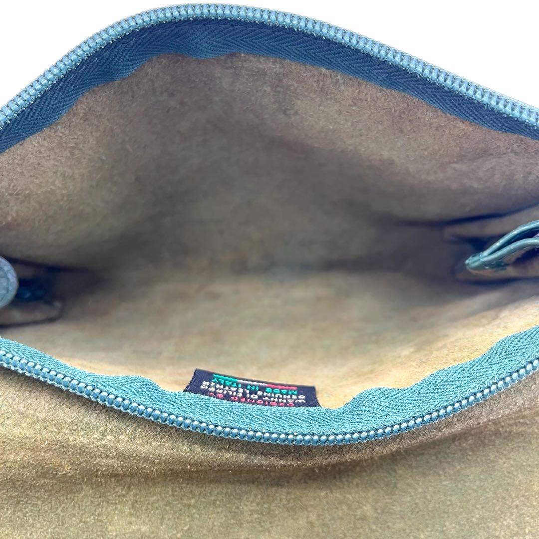 IL BISONTE Green Leather Shoulder Bag IL BISONTE Green Leather Shoulder Bag