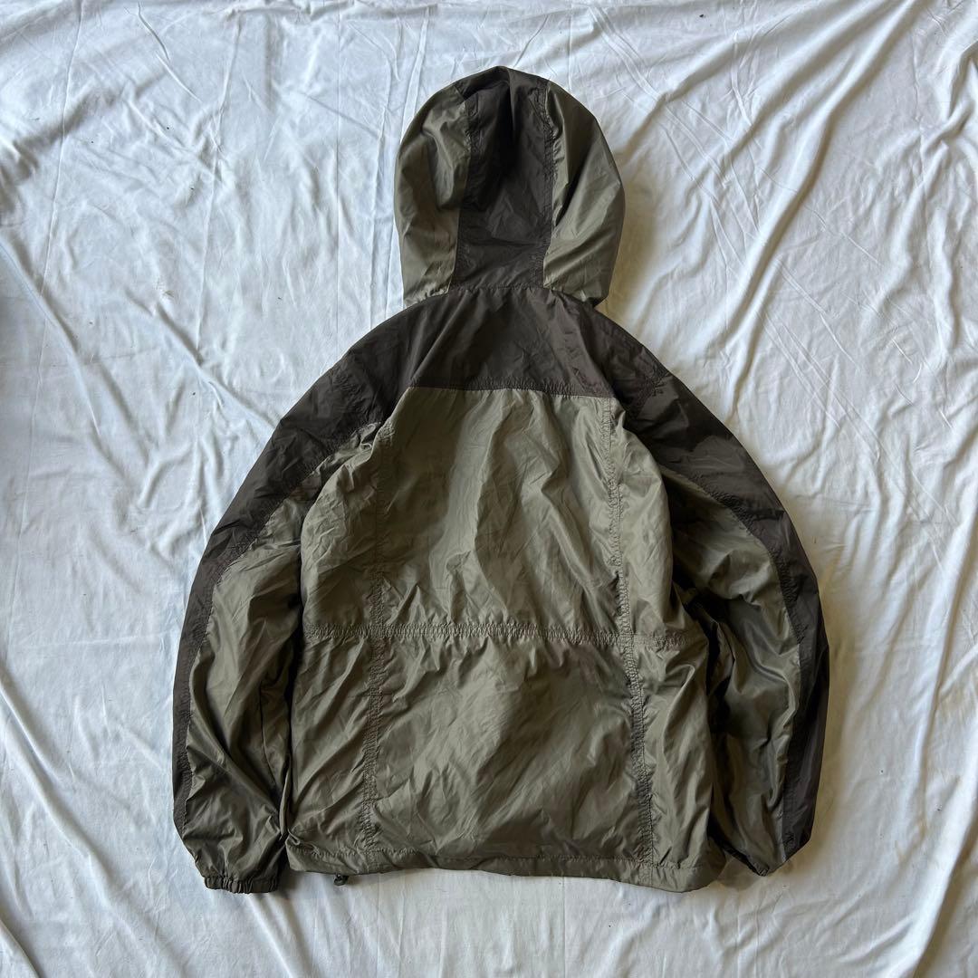 90's vintage ブラウンジャケット 短丈　テック　アウトドア