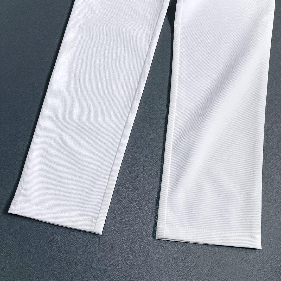 極美品 23区GOLF シェルタリングカルゼ パンツ 透けにくい白 ホワイト