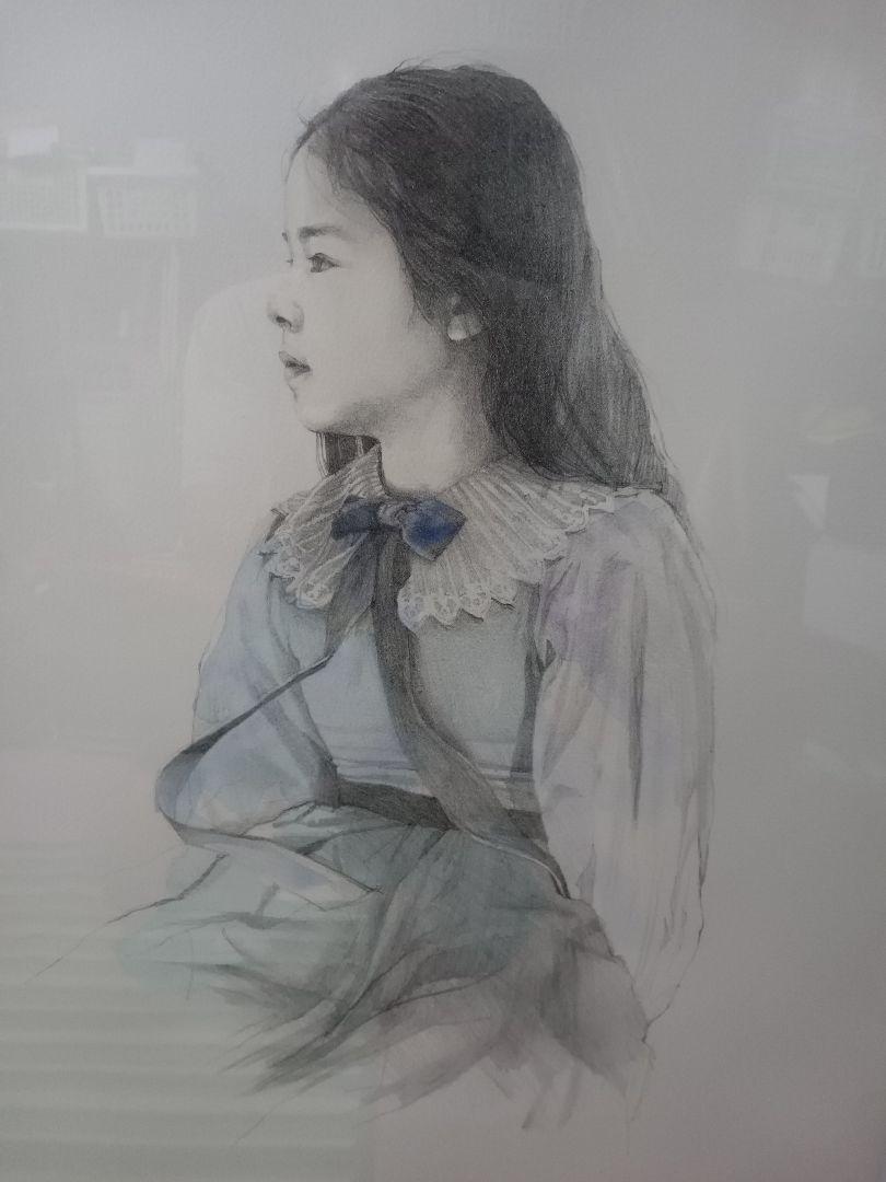 藤井勉作　手彩色リトグラフ　(希望)　額付　EA版　作者サイン有り 藤井勉作 手彩色リトグラフ (希望) 額付 EA版 作者サイン有り