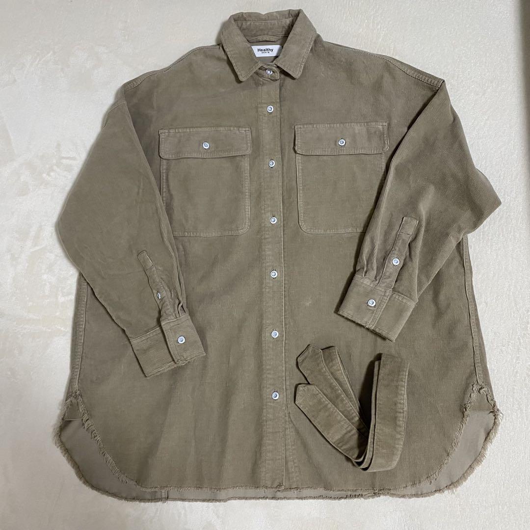 美品!アダムエロペ Healthy DENIM コーデュロイシャツ