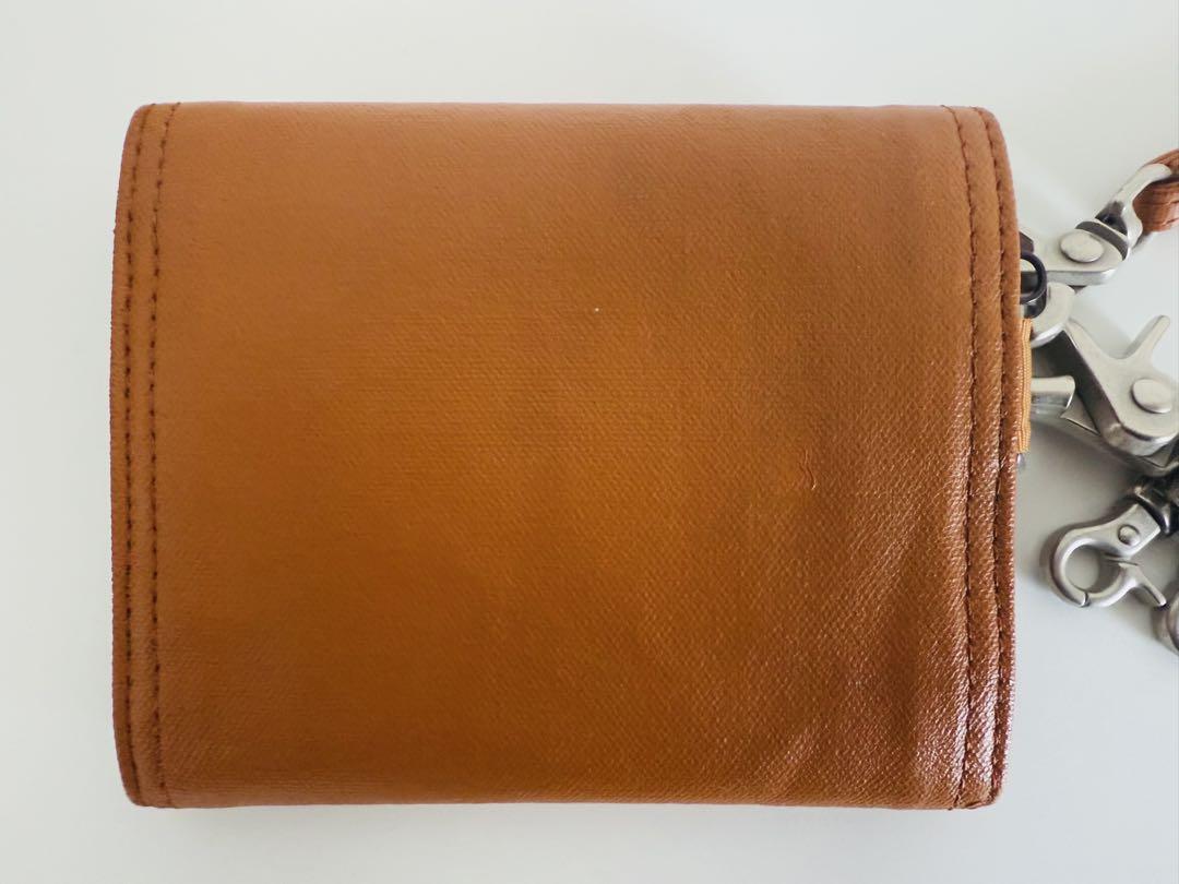 【極美品】ポーター フリースタイルウォレット 三つ折財布 キャメル ストラップ