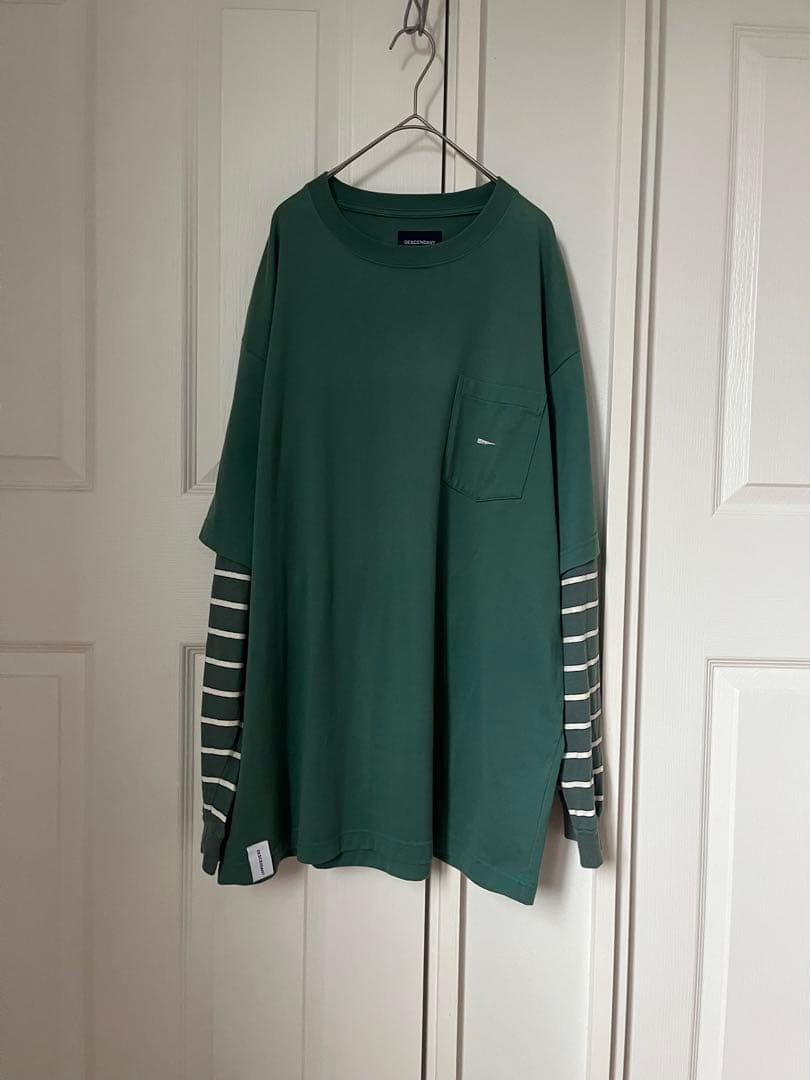 DESCENDANTディセンダント　レイヤードロングTシャツ　サイズ3