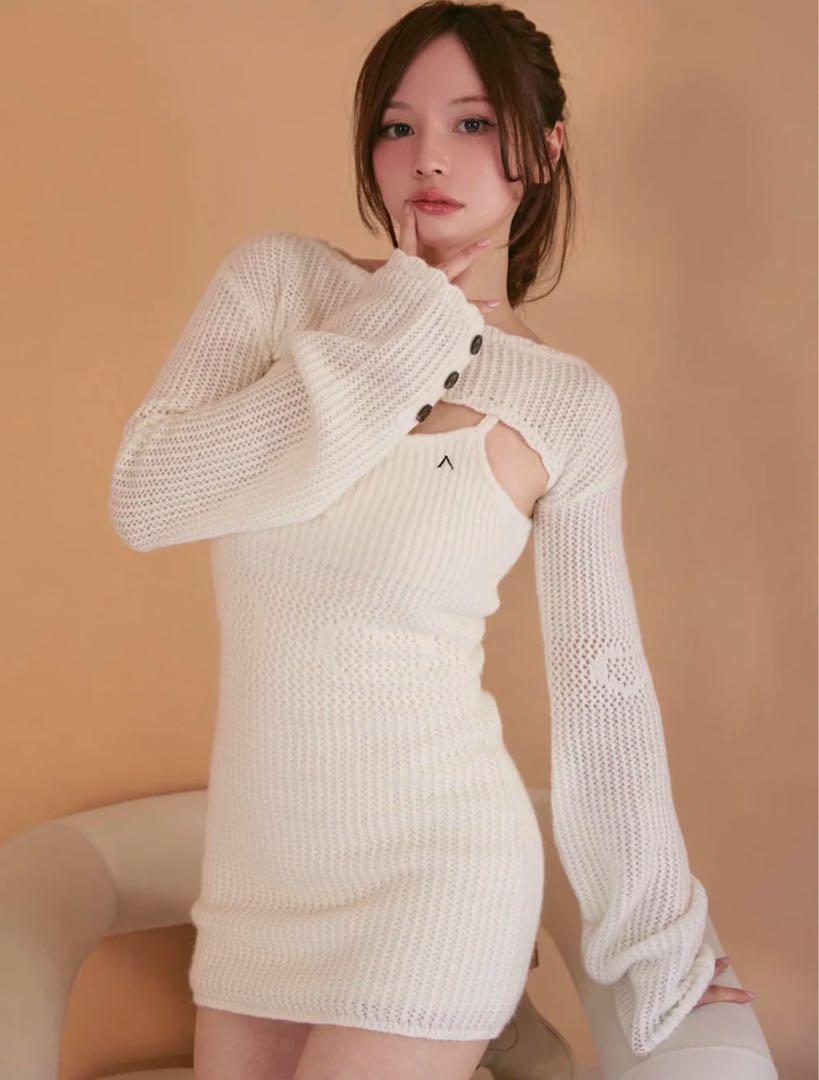 ワンピース andmary Heart stitch mini dress