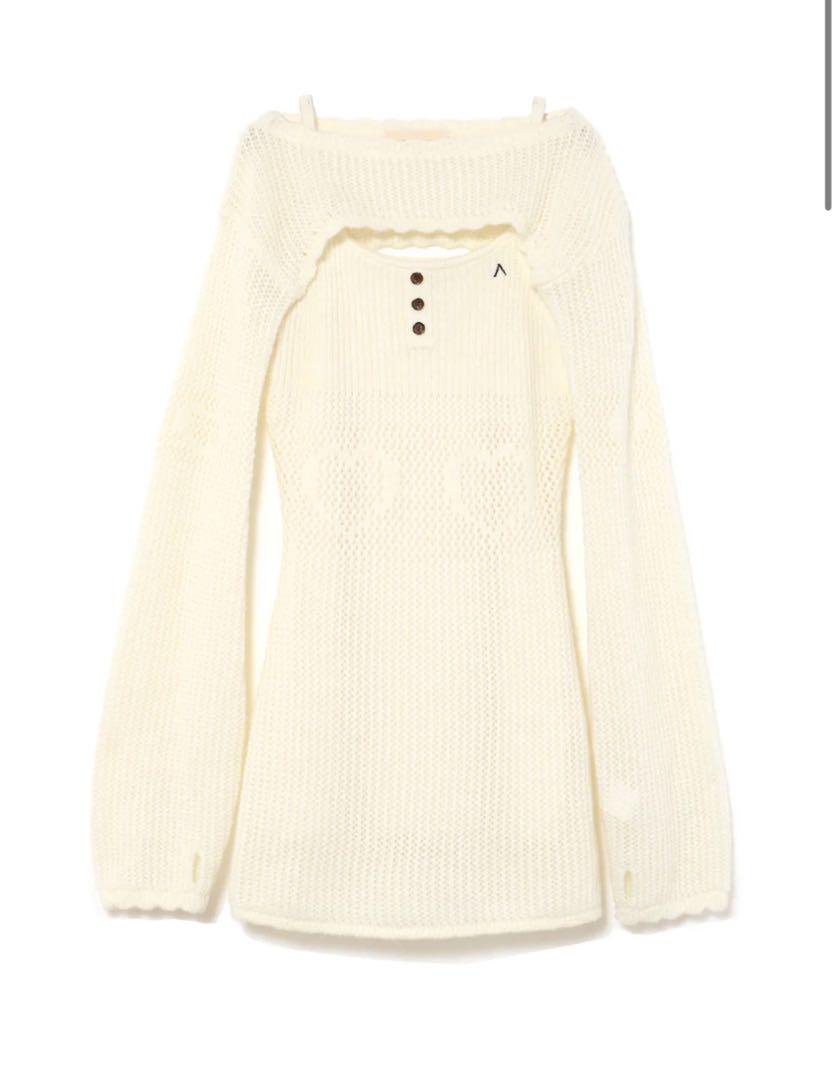 ワンピース andmary Heart stitch mini dress