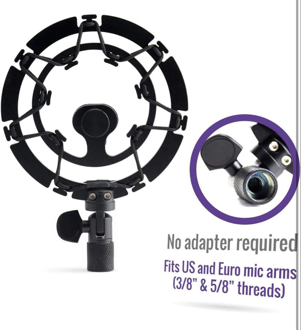 Auphonix ショックマウント 5/8マウント付きマイク用