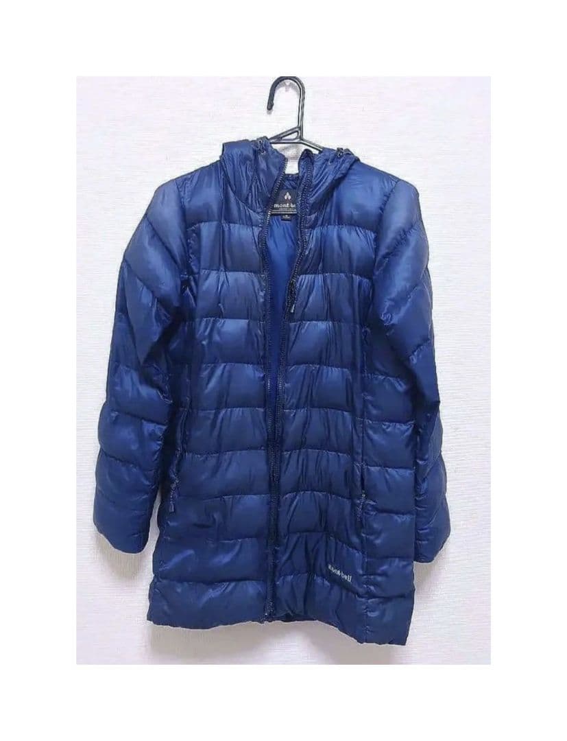 mont-bell EX800 フード付きダウンジャケット S ネイビーS montbell