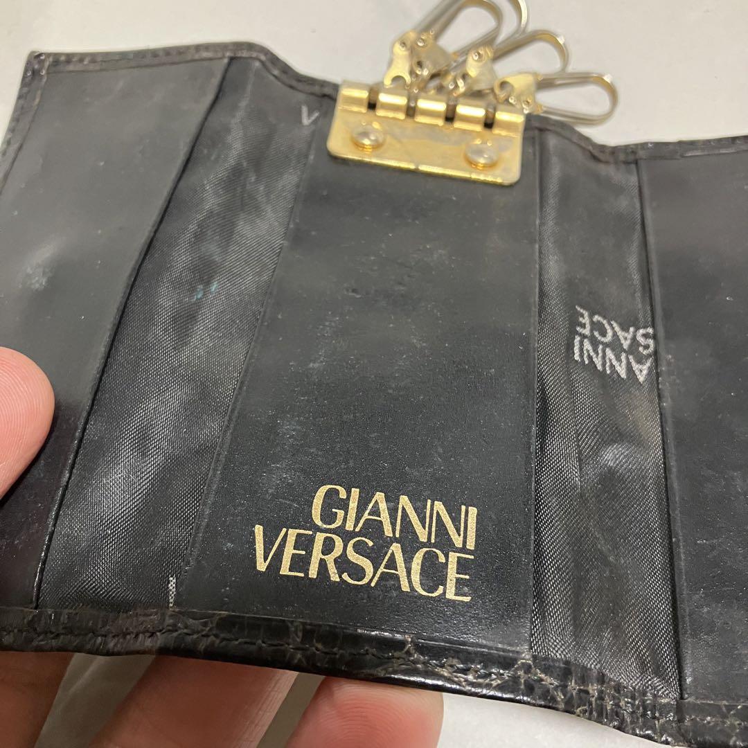 【アンティーク】【GIANNI VERSACE】 レザー / 4連 キーケース