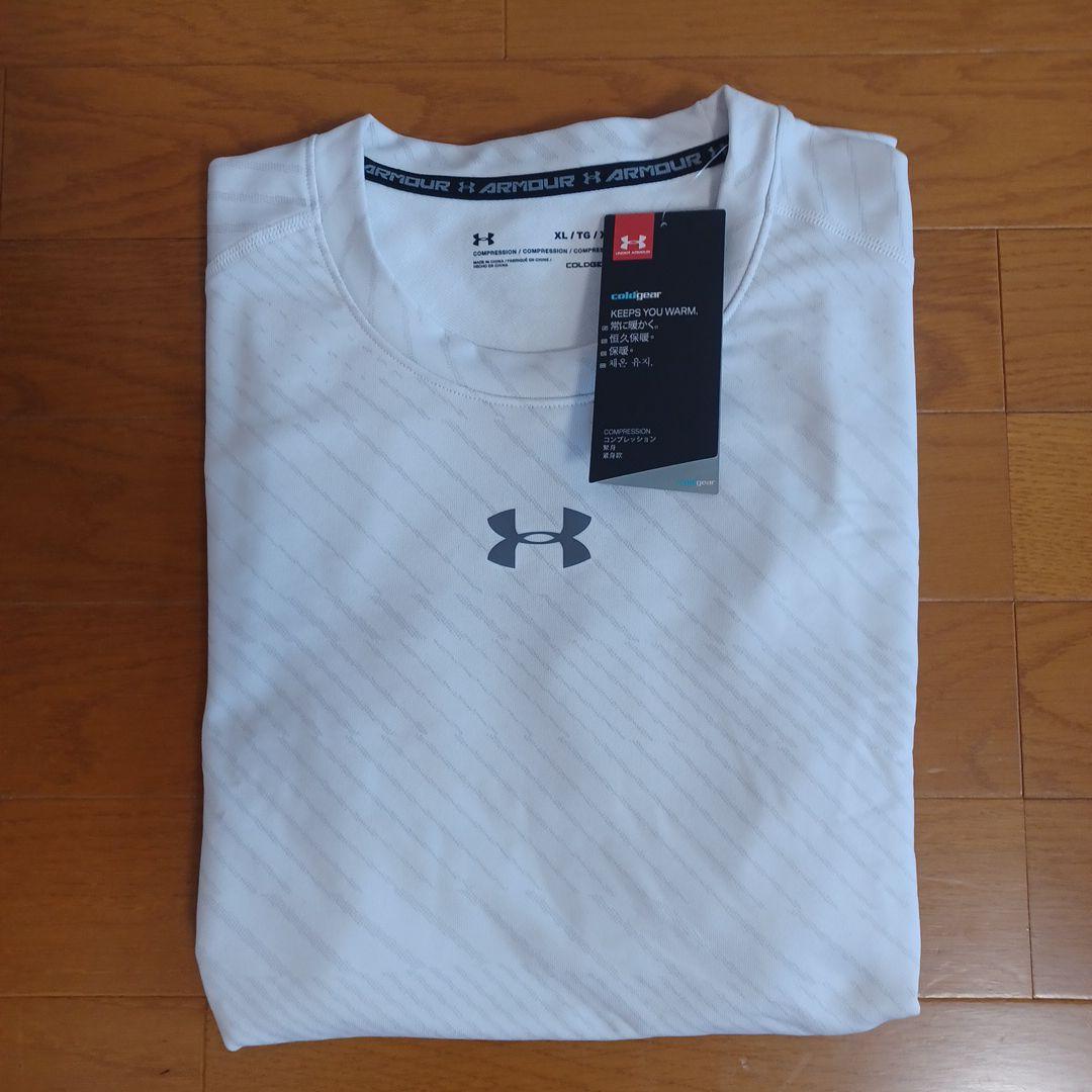Under Armour ColdGear アンダーシャツ MD ホワイト アンダーアーマー UNDER ARMOUR UA COLDGEAR FITTED LONG SLEEVE