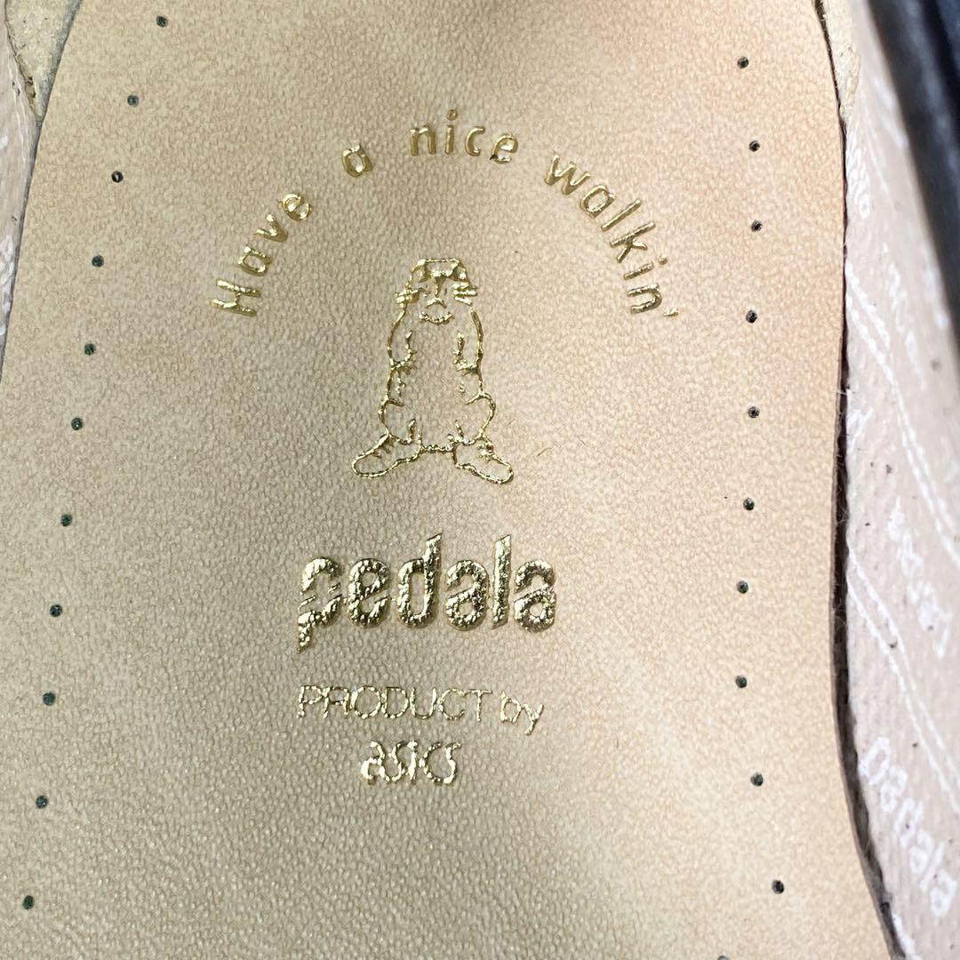 1059【新品】ASICS pedala 黒 23 1/2 EEE