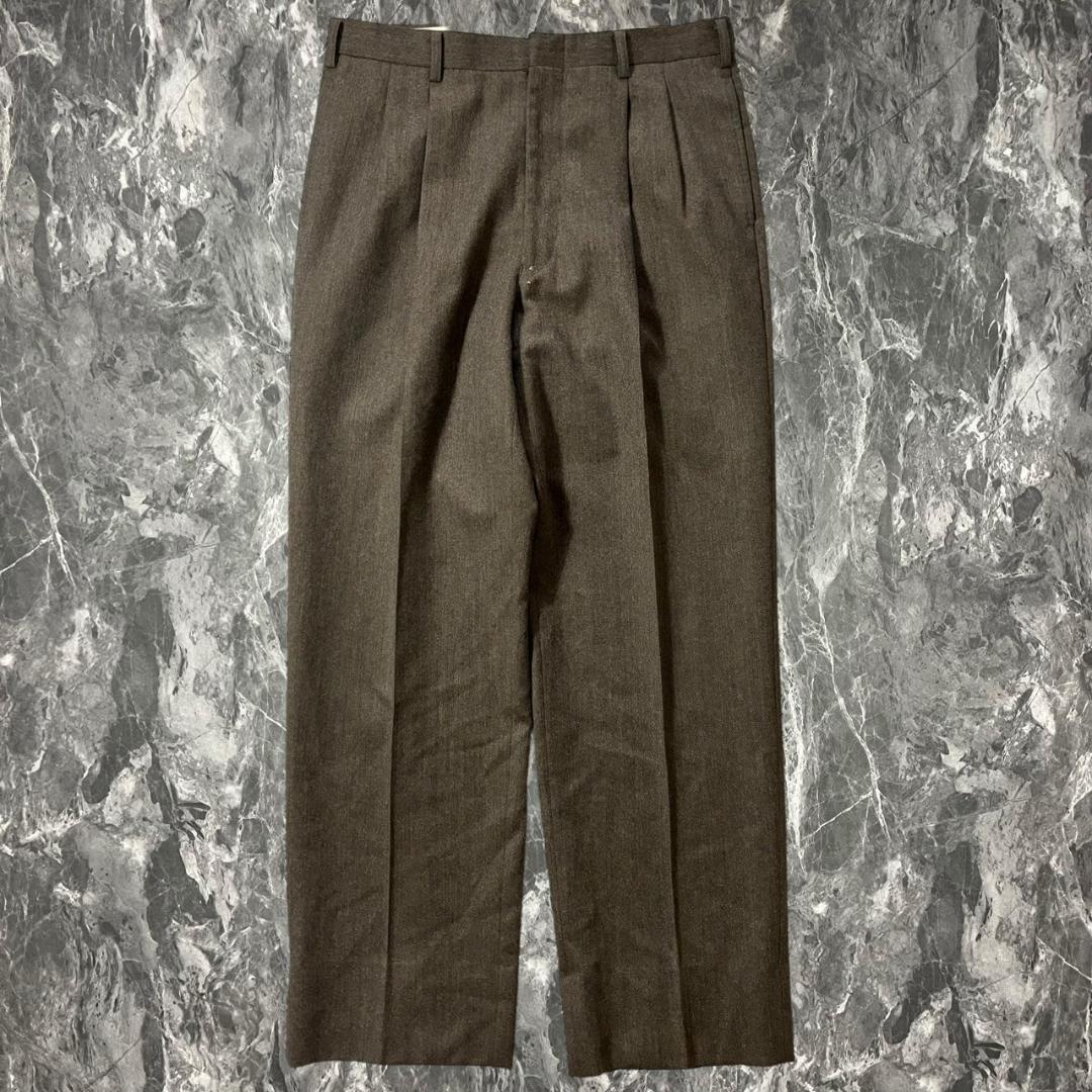 Vintage デザイン ワイド スラックス 古着