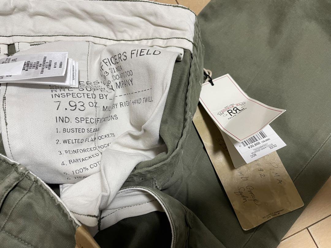 RRL ダブルアールエルチノパン サイズ W32 L32 カラー：カーキ