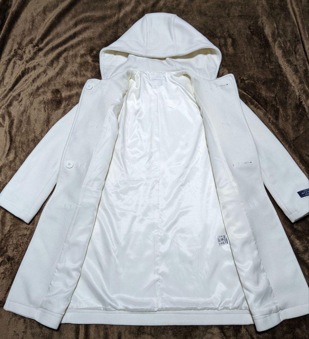 新品　タグ付き　ローリーズファーム　白　 　ダッフルコート　L
