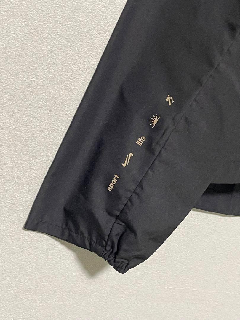 M 新品 ナイキ レペル ランニングジャケット マイー 撥水 メンズ 黒 ラン