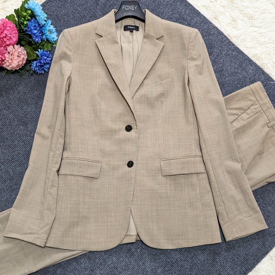 セオリー セットアップ パンツ クラシックブレザー ストレッチ ベージュ M