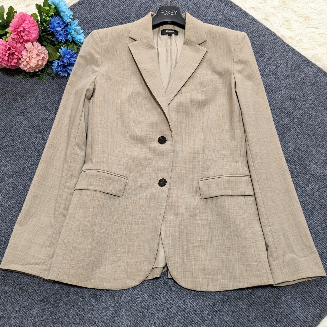 セオリー セットアップ パンツ クラシックブレザー ストレッチ ベージュ M