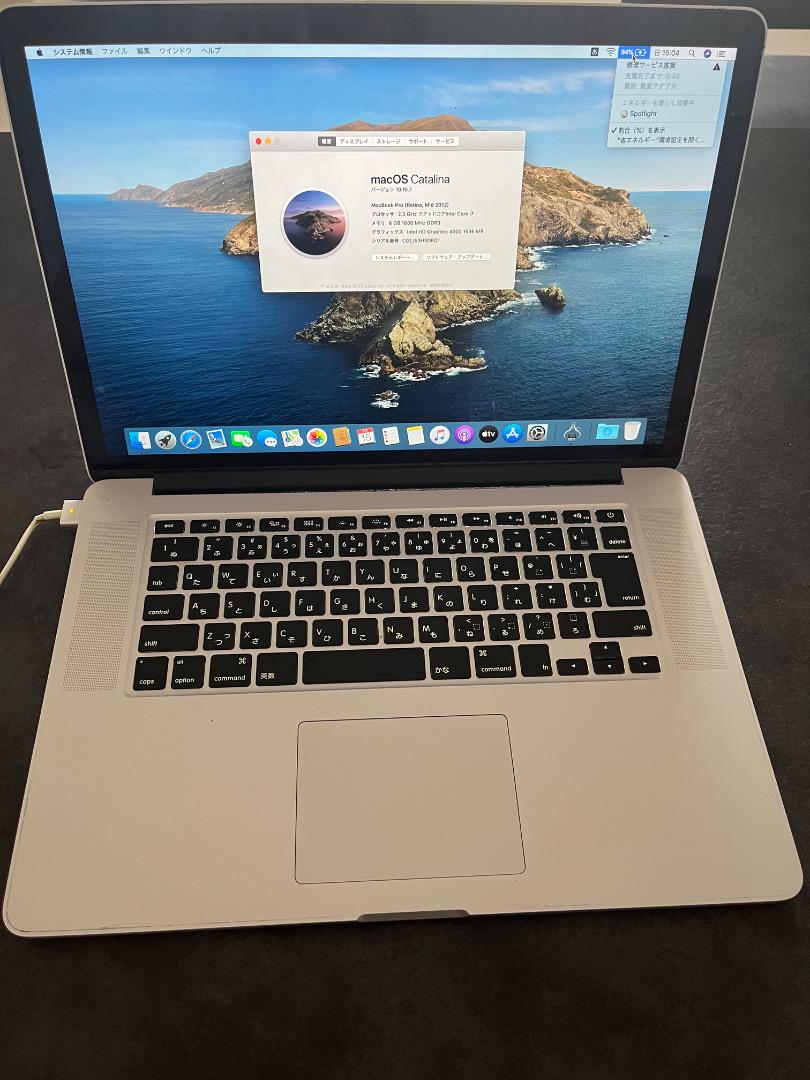 MacBook本体 15.4 inch MacBook Pro (Retina, Mid 2012)