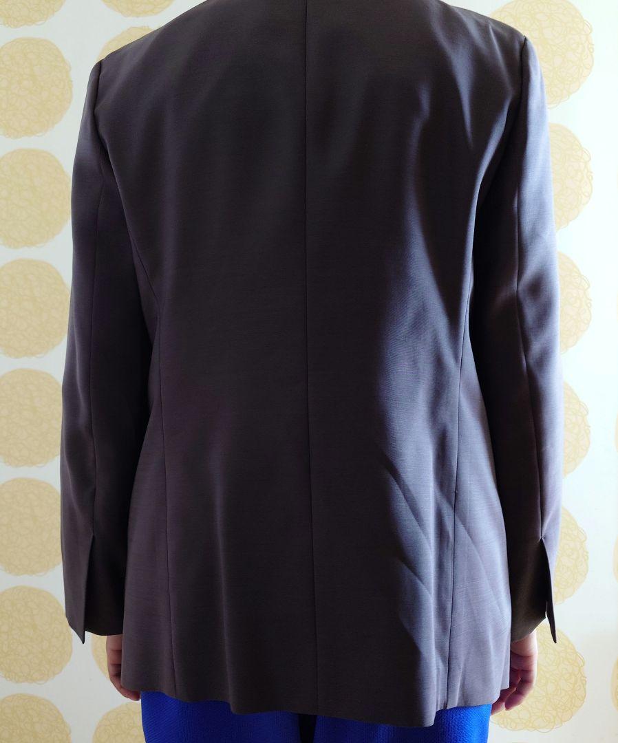 JIL SANDER シルクジャケット 38 ブラウン