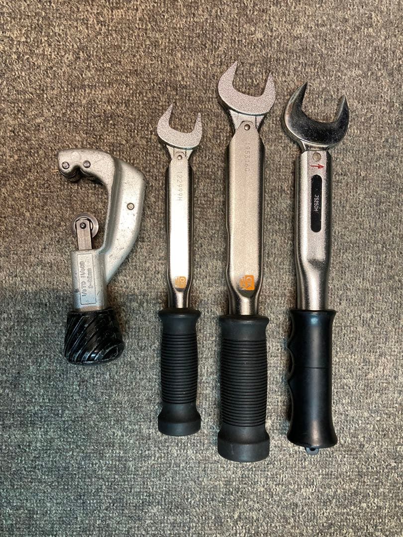 トルクレンチ エアコン 2分 3分 4分 パイプカッター目立った傷や汚れなし