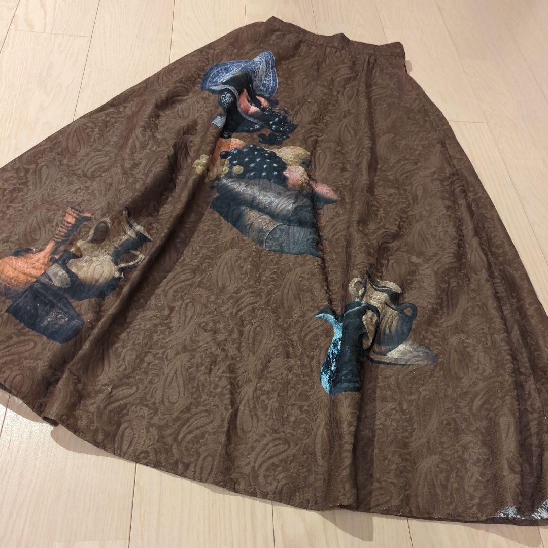 Ameri（アメリ）の「FLORENCE JACQUARD LACE SKIRT（スカート