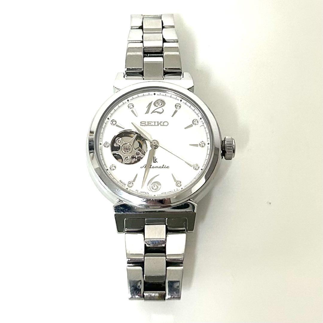 SEIKO ルキア　自動巻き　レディース　ホワイト　稼働品
