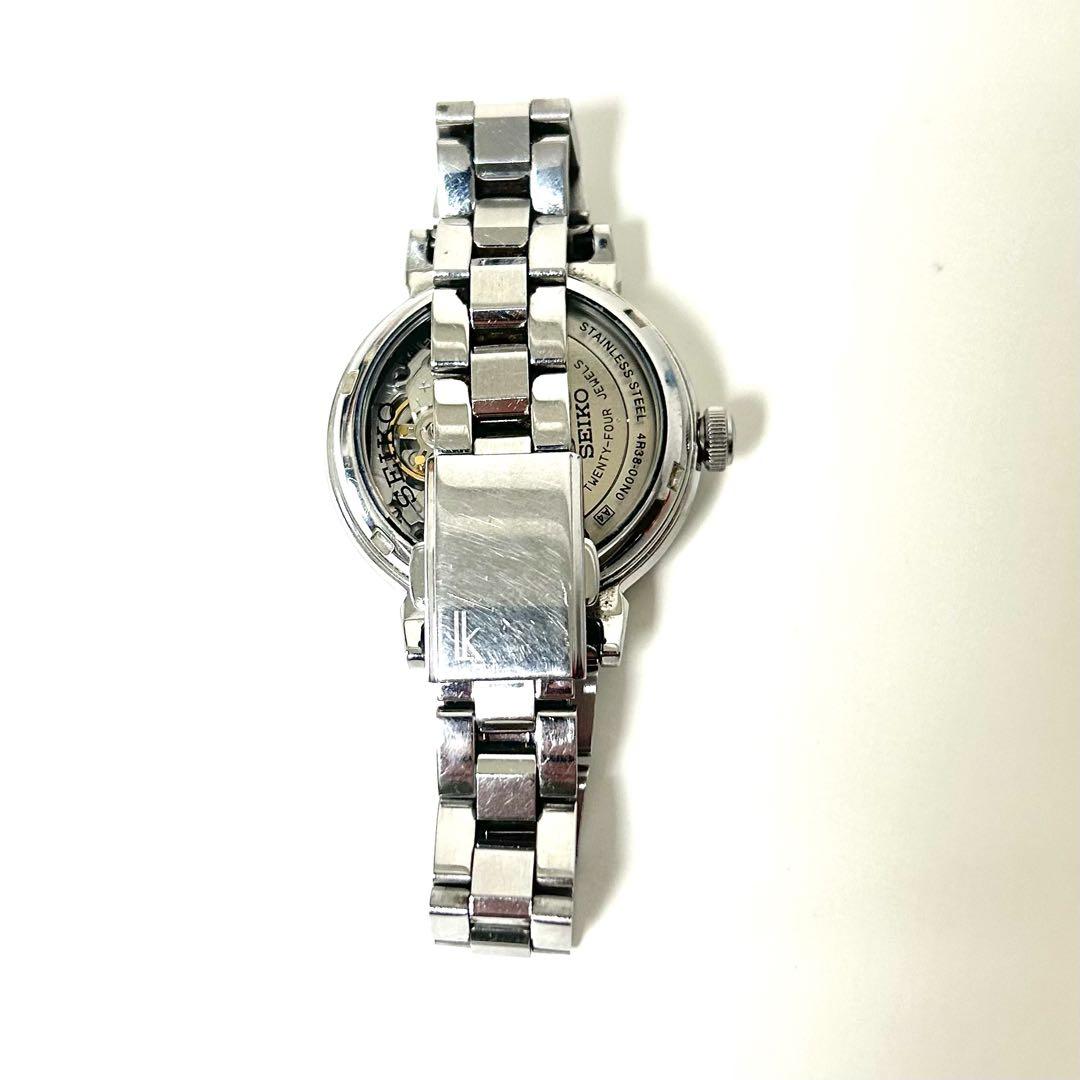 SEIKO ルキア　自動巻き　レディース　ホワイト　稼働品