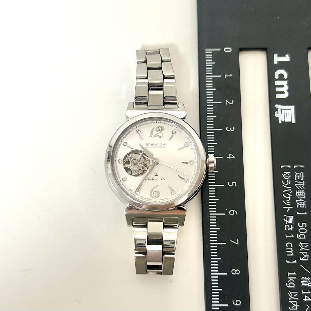 SEIKO ルキア　自動巻き　レディース　ホワイト　稼働品