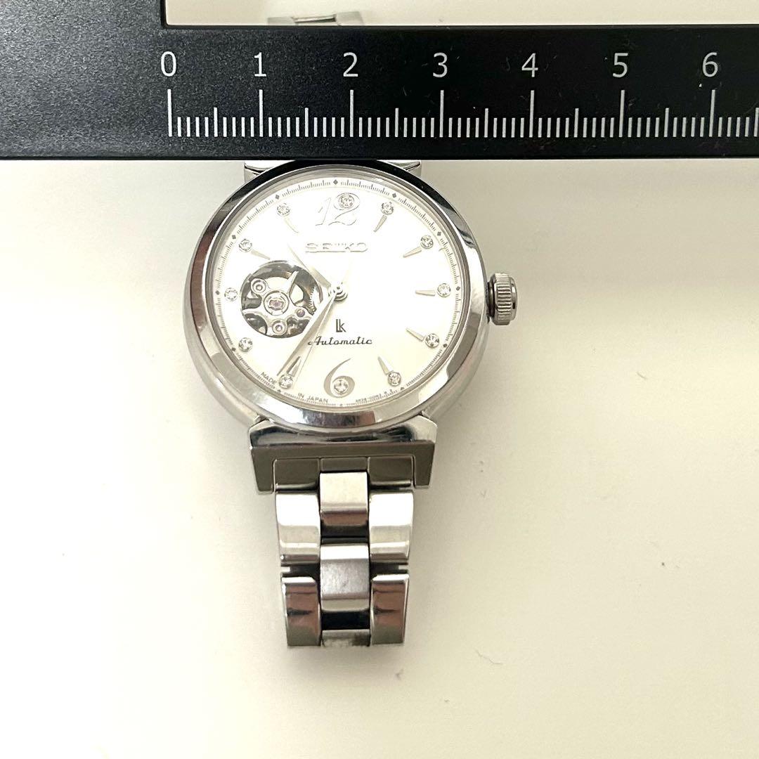 SEIKO ルキア　自動巻き　レディース　ホワイト　稼働品