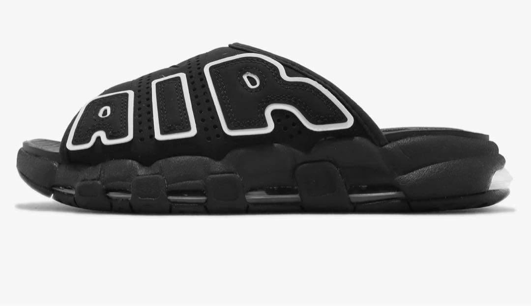 ナイキW AIR MORE UPTEMPO SLIDE BLACK 26 レア品