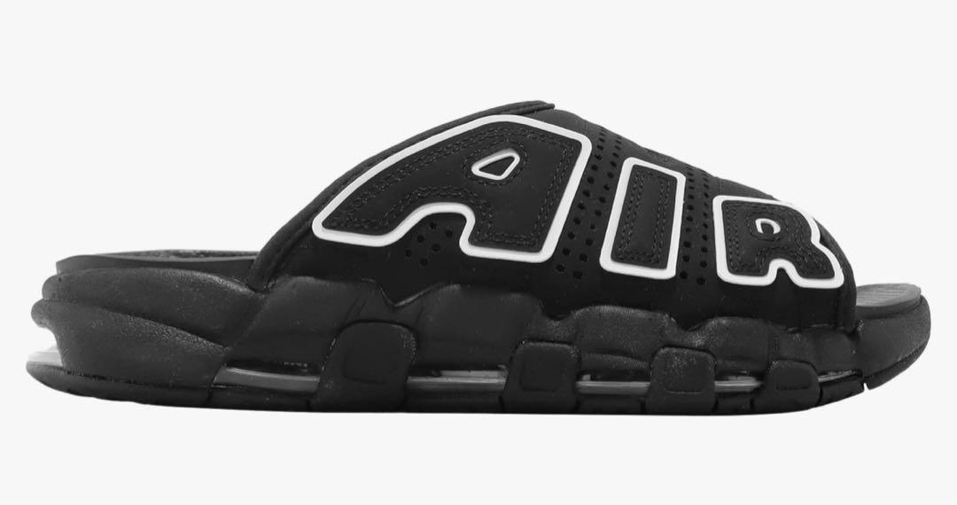 ナイキW AIR MORE UPTEMPO SLIDE BLACK 26 レア品